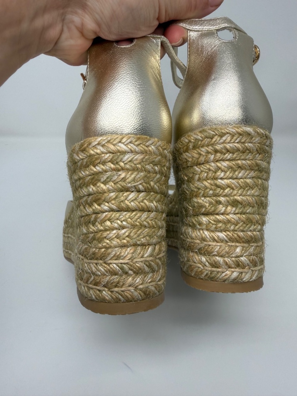 New Stuart Weitzman Distia Espadrille Wedge Sandal Sz 10 - Picture 6 of 13